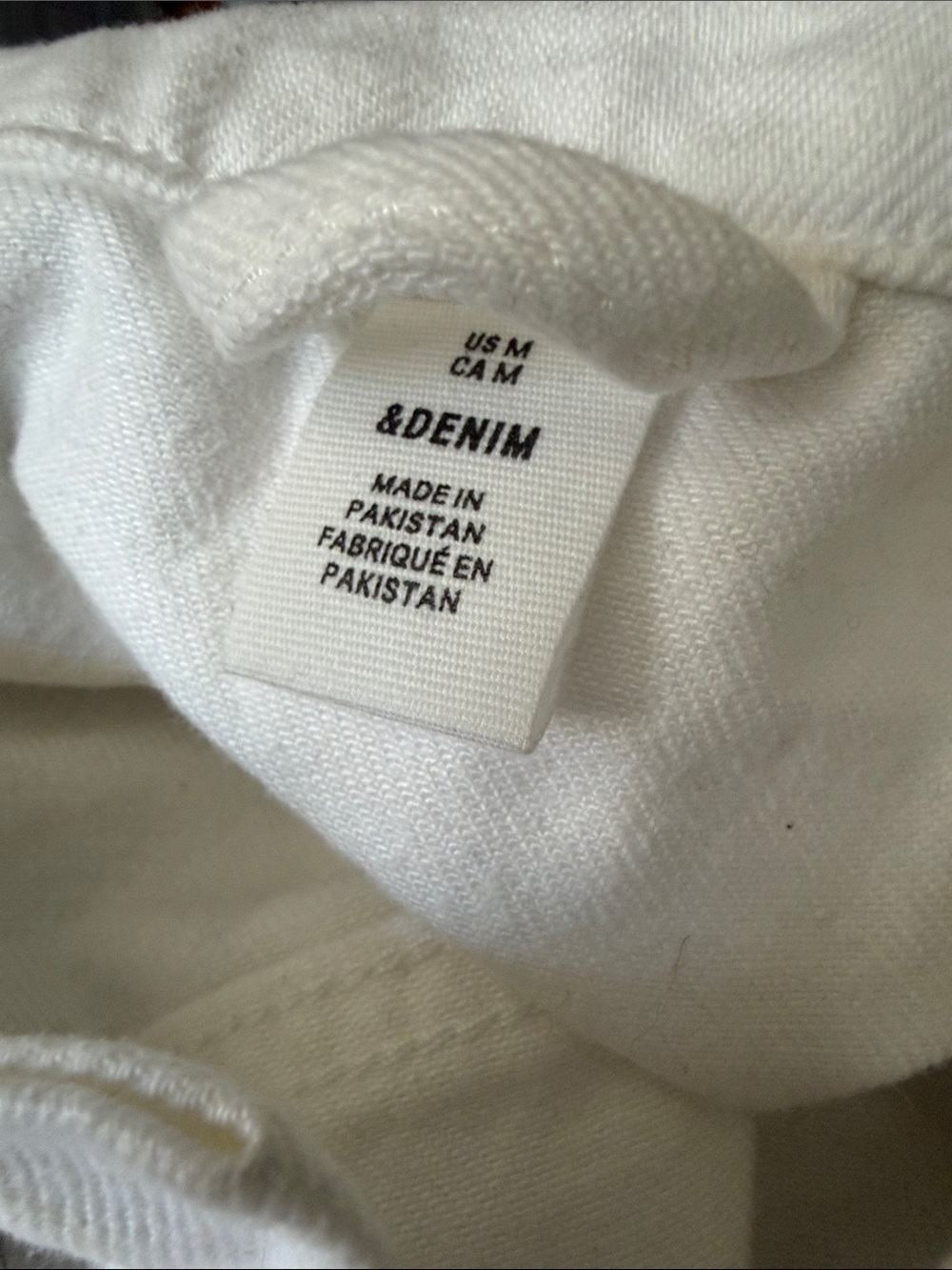 H&M White Jean Jacket